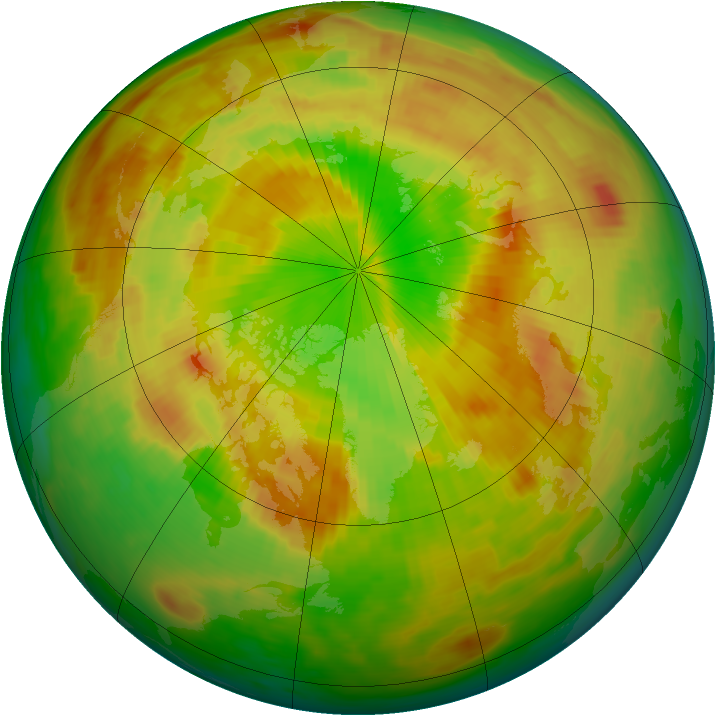 Arctic ozone map for 18 May 1988